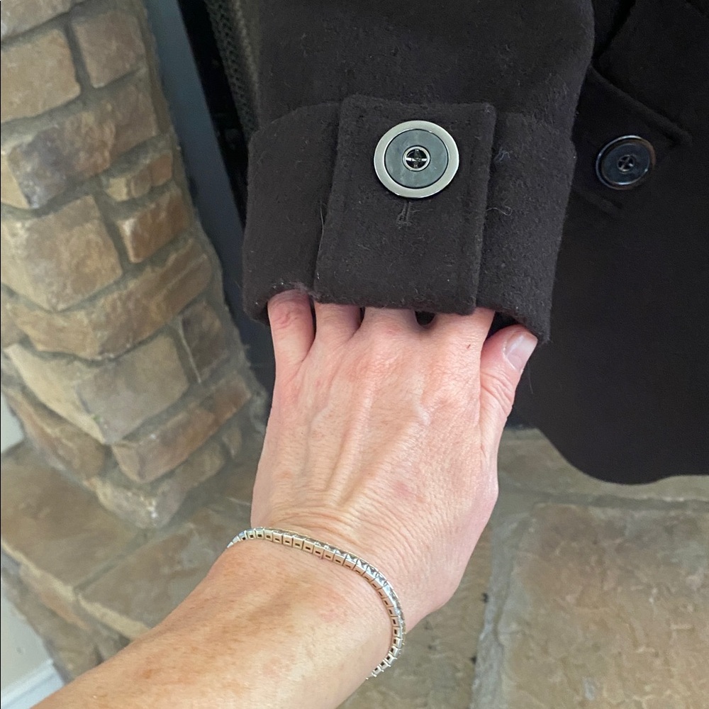Kristen Blake Wool Elegant Black Coat. Small - Picture 6 of 12